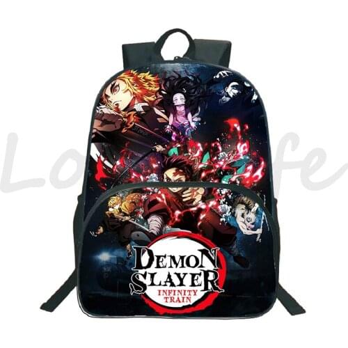 Demon Slayer Backpacks Student School Bags Boys Girls Bookbag Travel Bag laptop Knapsack back to School bag gift Unisex Knapsack