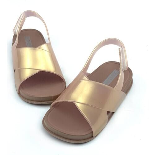 Crystal Jelly Sandals Kids for Boys Girls Open Toe Summer Baby Infant Shoes Soft Bottom Outdoor Beach Anti-collision Shoes New