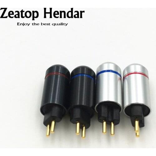 10Pair 0.78mm Earphone Pins Plug for Westone UM3X W4R UE18 Connector Adapter Black Silver