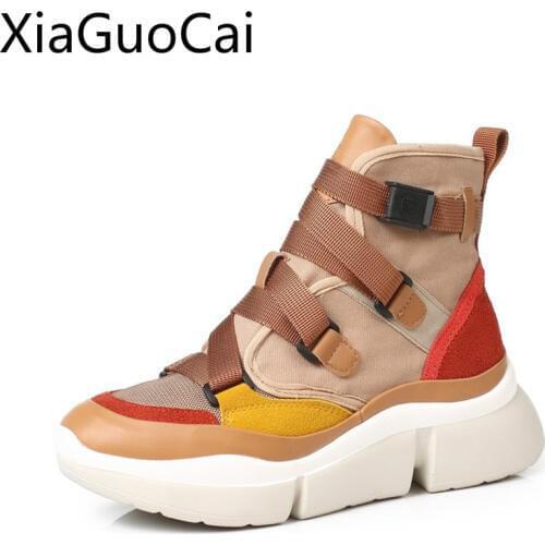 Summer New Platform Women Casual Canvas Boots Wild Breathable Canvas Shoes Womens Lace Up Breathable Boots