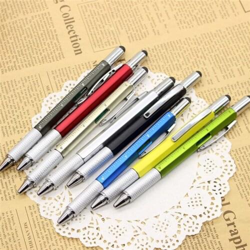 1pcs red novel Multifunctional Screwdriver gel pen Touch Screen Metal Gift Tool School office supplie stationery pen
