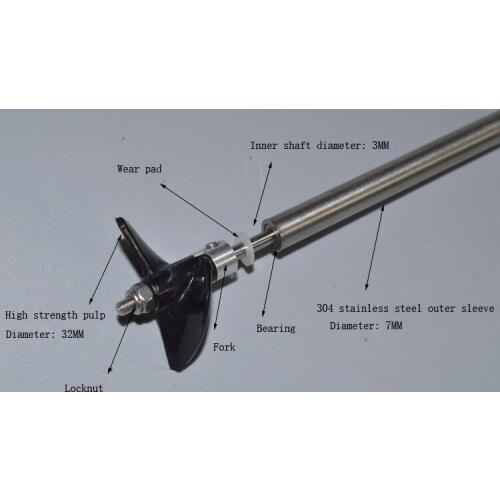 3mm Drive Shaft & Paddle & Universal Joint Assembly Kit Modify Parts for Remote Control Boat Speedboat Length 100/150/200/250mm