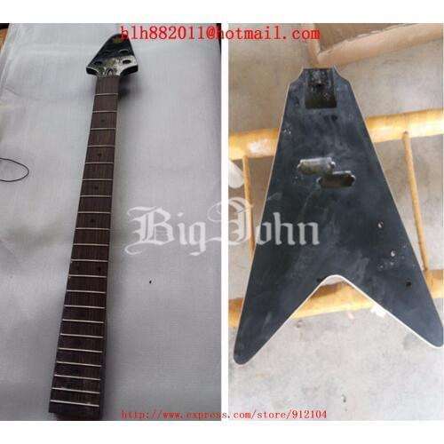 Free shipping new Big John semi-finished 4 strings electric bass guitar with mahogany body length 767MM F-3413