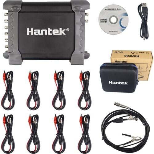 Hantek oscilloscope 1008C Automotive Oscilloscope 8 Channels PC Storage oscilloscope USB Diagnostic Digital Multimeter