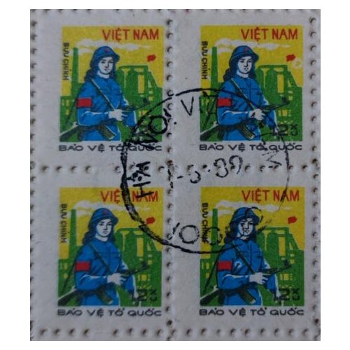 4PCS block Vietnam 1.2.3.4. Stamps， Post Stamps Postage Collection