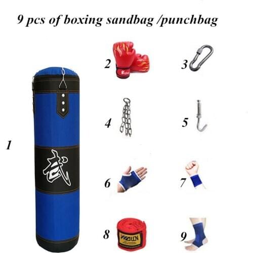 Boxing Punching Bag Training Fitness With Hanging Kick Sandbag adults Gym Exercise empty-Heavy boxing bag