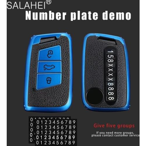 TPU Anti-lost Car Key Cover For Volkswagen Passat B8 Tiguan 2018 2019 MK2 Magotan Passat Cc 2017 For Vw Key Case Skoda Superb A7