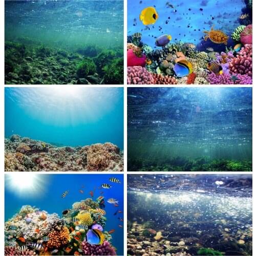 Children Birthday Photography Backdrops Ocean World Baby Newborn Portrait Photo Background Studio Props 2194 HYY-05