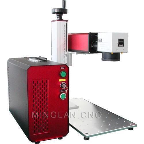 30W separated fiber laser nameplate Marking machine 20w 30w 50w Fiber laser metal laser engraving machine suitable for stainless