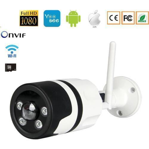 AIHDCAM Yoosee IP Camera Wifi 1080P 960P 720P ONVIF Wireless Wired P2P CCTV Bullet Outdoor Camera MiscroSD Card Slot Max 128G