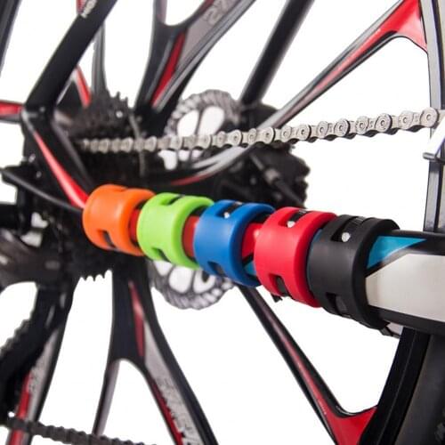 Wear-Resistant Good Protection Portable MTB Road Bike Front Fork Chain Protective Rubber Ring Anti-Collision Protector