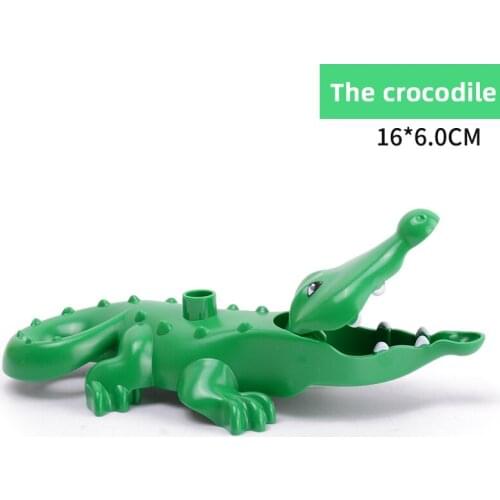 Big Size Diy Building Blocks Animal Figures Crocodile Compatible with Big Size Toys for Children Kids Gifts