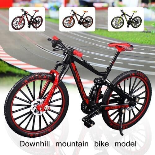 Creative Alloy Model Simulation Bicycle Decoration Mini Bicycle Toy Downhill Mountain Bike Model