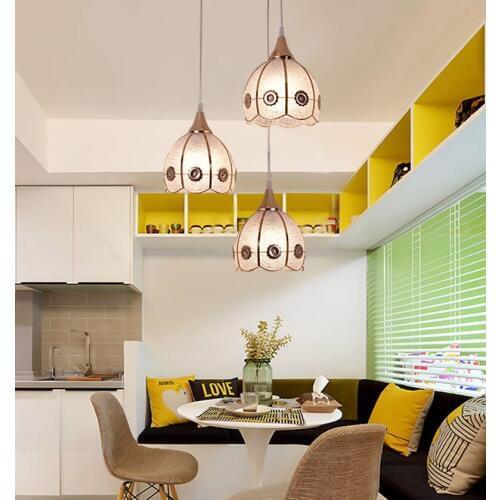 Restaurant bar chandelier aisle chandelier lamp. Material: glass / aluminum, AC: 110 / 240V