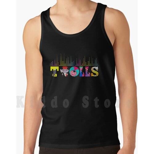 Trolls World Tour Tank Tops Vest 100% Cotton Trolls World Tour