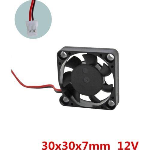 3pcs/lot 30x30x7mm 3007 mini fan 12V Brushless DC Fans cooling fan cooler radiator