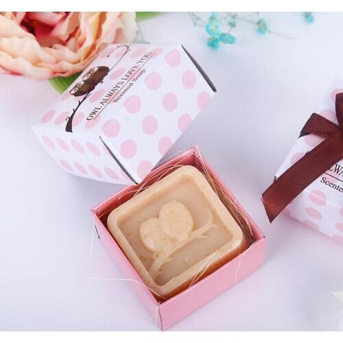Owl Modelling Small Boxed Soap Handmade Home Baby Birth Shower Bath Soap Unique Souvenirs Scented Wedding Gift F20173792