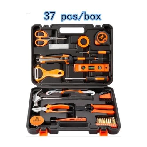 Household hand tools set hardware electrician special maintenance multifunctional toolbox set set wood