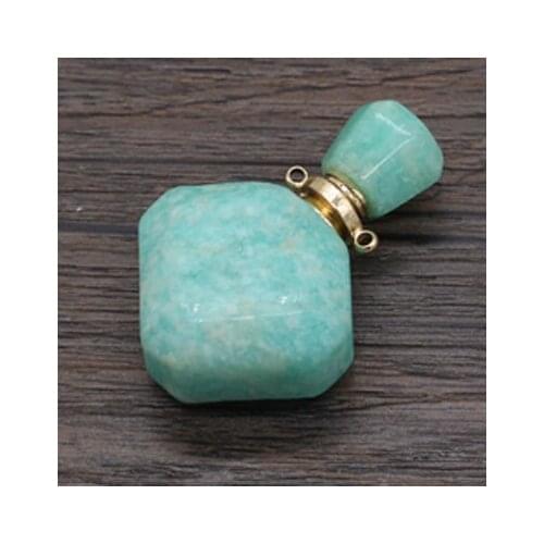 Natural Semi-precious Stones Tianhe Stone Perfume Bottle Pendant Semi-Precious for Jewelry Making Necklace Accessories