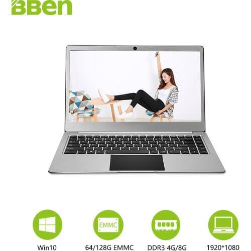 Bben New 14.1Inch Laptop computers 1920X1080 FHD Type-C cpu intel celeron N3450 pro Windows10 System 4GB/64GB ( Steel gray)