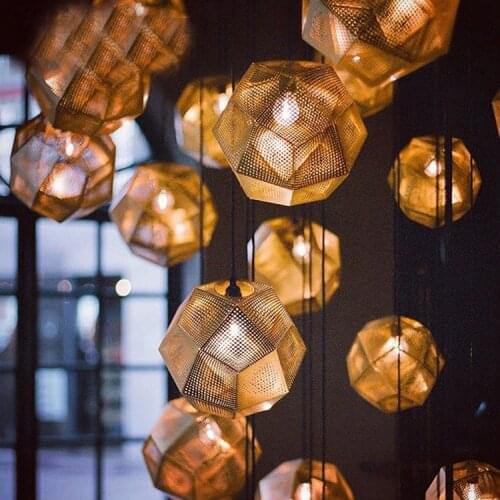 Nordic Geometry Box Bric Pendant Lights Balcony Dining Room Living Room Modern Simplicity Stair Hanger Lamp Fixture