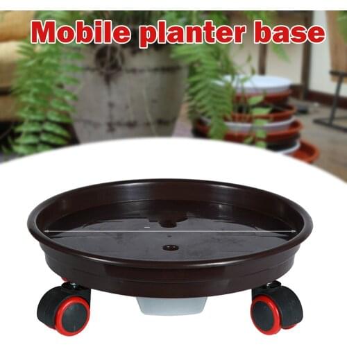 Movable Plant Stand Flower Pot Tray With Universal Wheel Heavy Duty Rolling Potted Rack Indoor Outdoor Balcony Garden ca