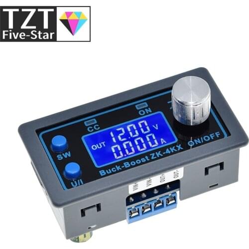 ZK-4KX CNC DC DC Buck Boost Converter CC CV 0.5-30V 4A Power Module Adjustable Regulated power supply For Solar Battery Charging