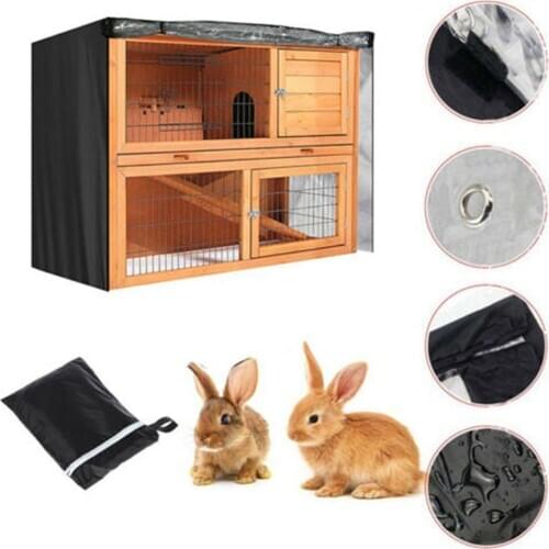 Rabbit Cage Dust Cover Cloth Hutch Covers 210D Oxford Double Layer Waterproof Rain Snow Chair Dust Proof Cover
