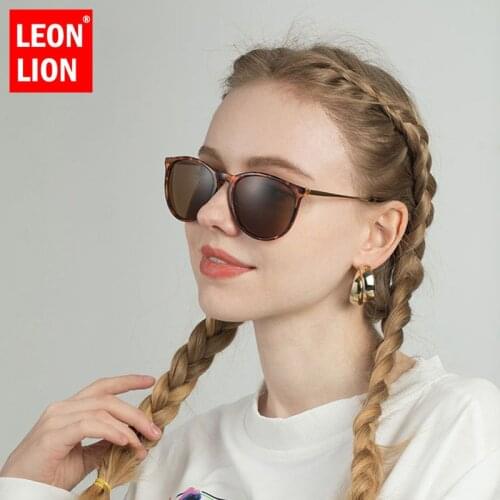 LEONLION Vintage Round Sunglasses Women Classic Designer Sunglasses for Women Retro Shades for Women Wholesale Gafas De Sol