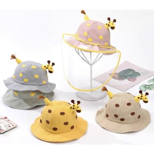 1 Pc New Childrens Hat Cute Cartoon Childrens Sun Hat Visor Fawn Girl Boy Universal Detachable Windproof Warm Head Accessories