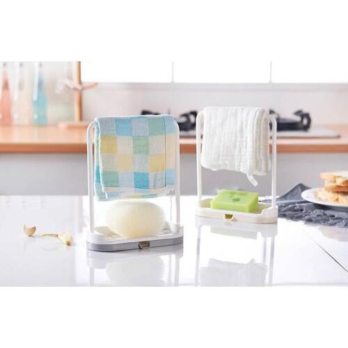 1PC Towel Sponge Storage Rack Hanging Bathroom Kitchen Utensil Box Hot Rag Storage Rack Broom Hanger Rack Bathroom Hook OK 0723