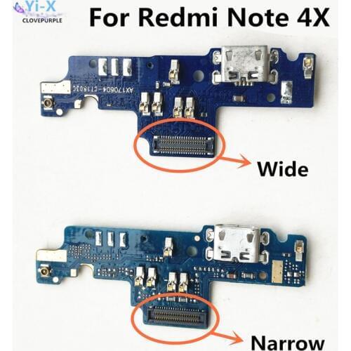 10PCS USB Charger Charging Port Ribbon Flex Cable Micro USB Dock Connector For Xiaomi Redmi Note 4X Note4X
