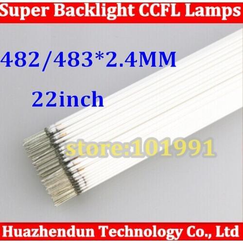 100pcsNew 22 inch wide Backlight CCFL Lamps Highlight 483/482mm *2.4mm for LCD Monitor Free Shipping