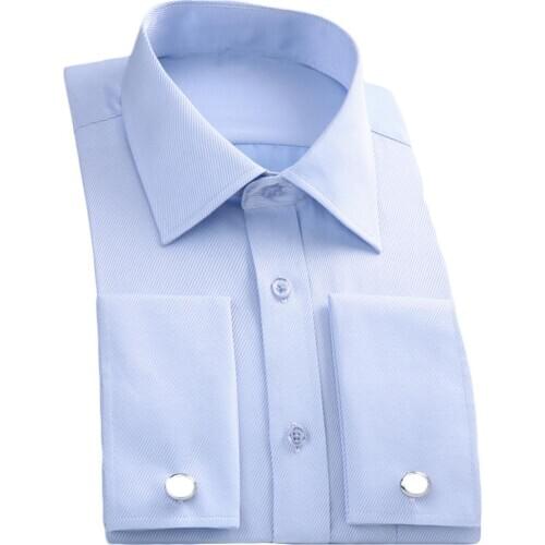 2020 New Fashion Cotton Long Sleeve Shirt Solid Slim Male Social Casual Business White Black Dress Shirt plus size