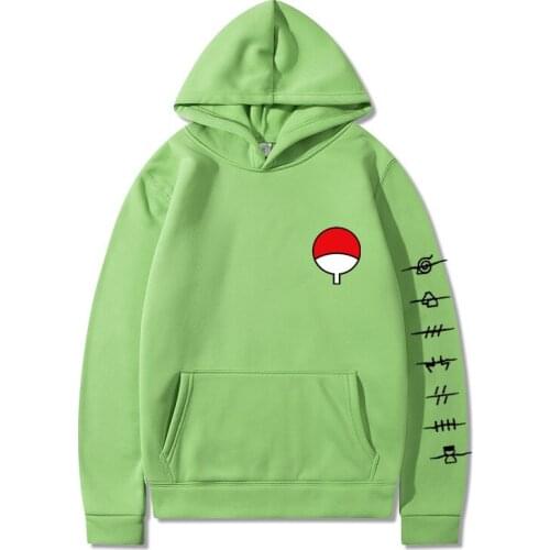 2021 Harajuku Japan Anime Hoodies Men Women Akatsuki Cloud Symbols Print Pullover Sweatshirt Hip Hop Male Hoodie Tops Streetwear