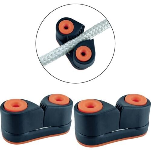 2x Fast Entry Cam Cleat 3-12mm Dia. Wre Fairlead for Sailboat Canoe Dinghy