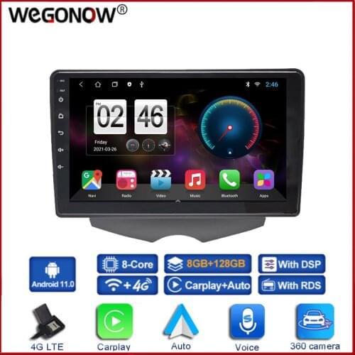 360 Camera Carplay CanBus 6G+128G Android 10.0 Car DVD Player GPS MAP WIFI Bluetooth RDS Radio For Hyundai Veloster FS 2011-2017