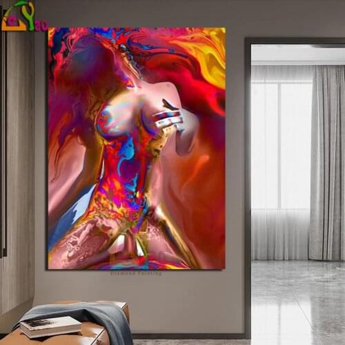 New 5D DIY Diamond Painting Sexy Men & Women Naked Couple Picture Nude Embroidery For Sale Full Round Drill Diamond Mosaic
