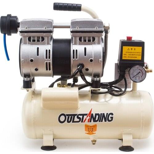 8L silent air compressor oilless air pump small dental air compressor carpentry painting portable air pump