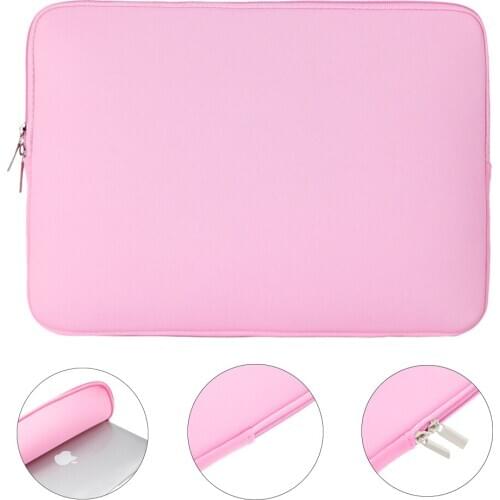 Rainyear Laptop Sleeve Bag Zipper Notebook Bag 11,13,14,15,15.6 Inch Tablet Cover For Macbook Air ASUS Acer Protective Case Pink