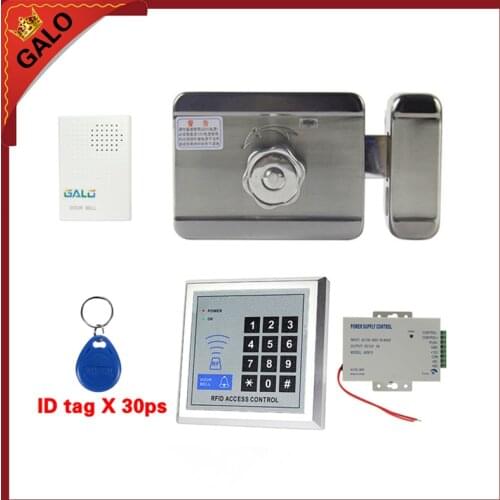 Home Use 12V DC Electronic Electric Motor Lock Mute For Access Control System Single-Sided Key