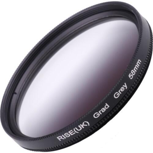 Camera Filter 58mm Gradual Grey Color lens Filter for Nikon D3100 D3200 D5100 SLR Camera lens