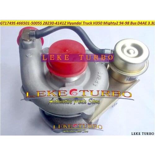 GT1749S 466501 466501-0005 28230-41411 Turbo Turbocharger For HYUNDAI Truck H350 Mighty II 1994-98 Chrorus Bus H600 D4AE 3.3L