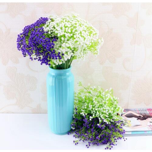 6 bundles Babybreath Four seasons sky star flowers seeds lily bonsai artificial flowers wholesale wedding home party decoration