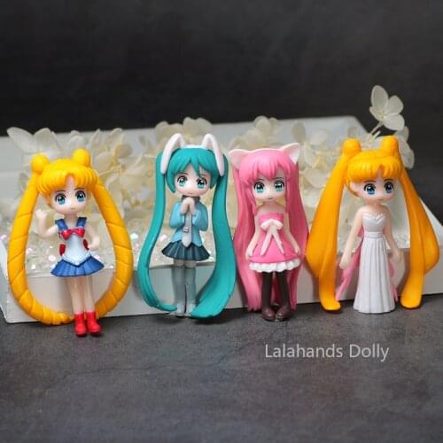 Doll House Mini Pretty Girl Doll Model Miniature DIY Children Play House and Girls Play Toys Accessories