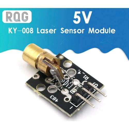 KY-008 3pin 650nm Red Laser Transmitter Dot Diode Copper Head Module for arduino DIY Kit