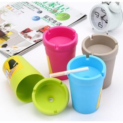 Car Mini Portable Ashtray Car Cigarette Cup Car Butt Bucket Smoke Ash Holder Candy Color Smoke Ash Holder Car Ashtray Car Holde
