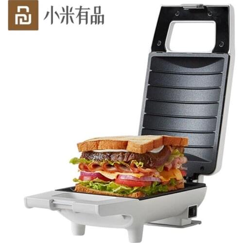 Youpin Sandwich Maker Multifunction Breakfast Machine Mini Household Toaster Bread Maker Grill Oven Food Heater With EU Adapter