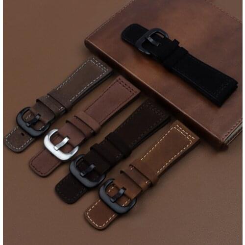 New High quality Italian Calfskin Strap with Pin Buckle Black Brown SevenFriday M1|M2|P1|P3|V2 Genuine Leather Watchband 28mm