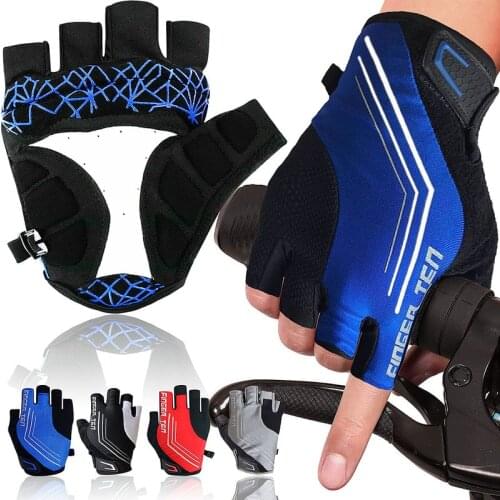 Upgrade Anti Slip Breathable Cycling Gloves Half Finger Gel for Bicycle Riding Gloves Shock MTB Road Mountain Bike